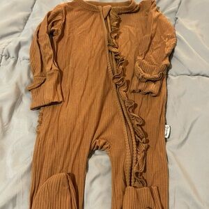Cozy Brown Convertible Footie